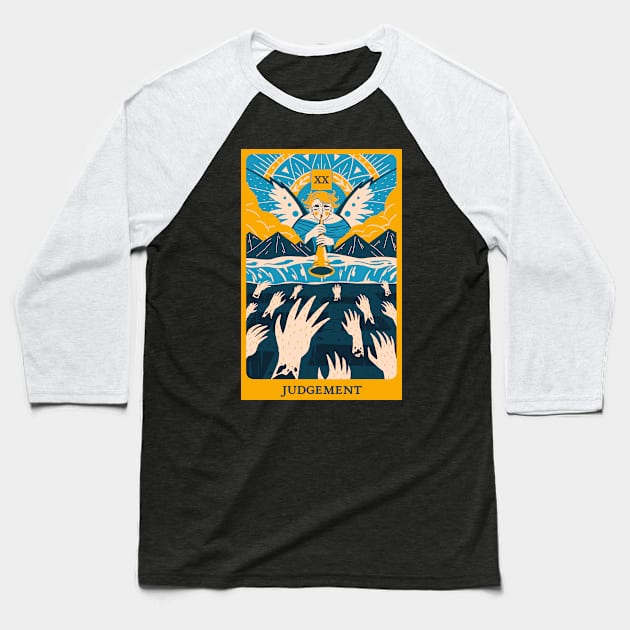 Judgement - Tarot Baseball T-Shirt by Epictetus